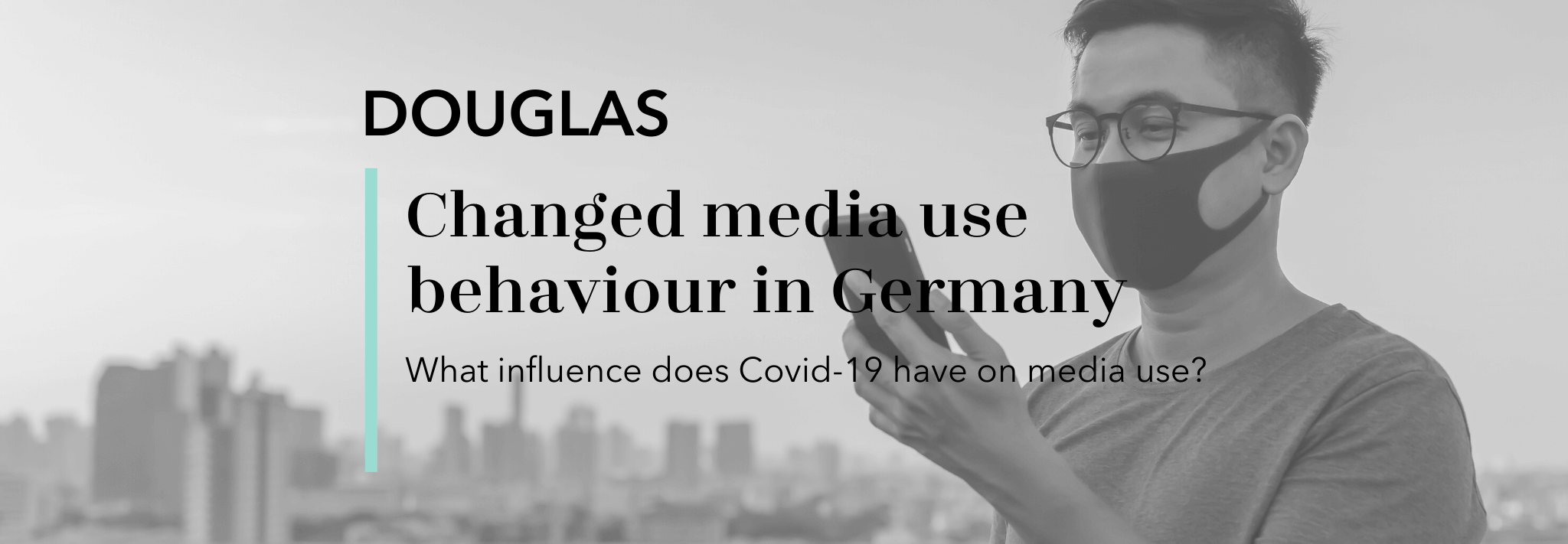 Titelbild mit Schriftzug - Changed media use behaviour in Germany