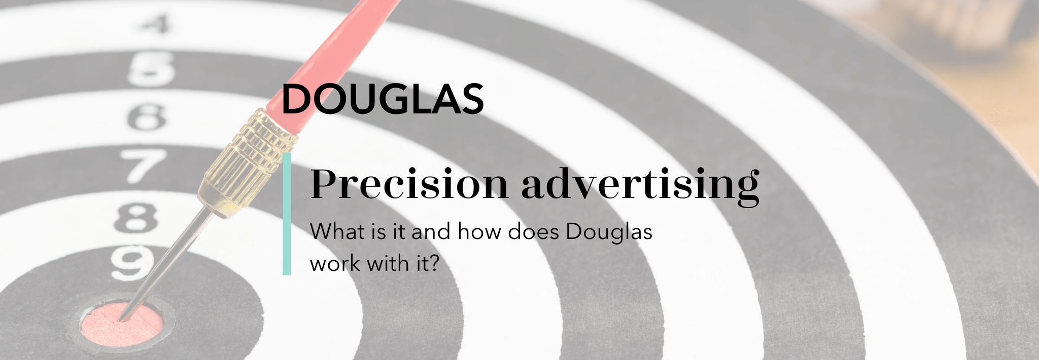 Titelbild mit Schriftzug - Douglas Precision Advertising